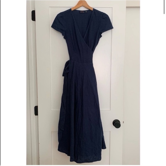 Ralph Lauren Dresses & Skirts - New Ralph Lauren Linen Maxi Navy Long Dress